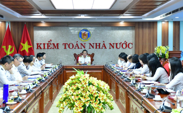 Tổng Kiểm toán nhà nước Nguyễn Hữu Nghĩa làm việc với Vụ Hợp tác quốc tế